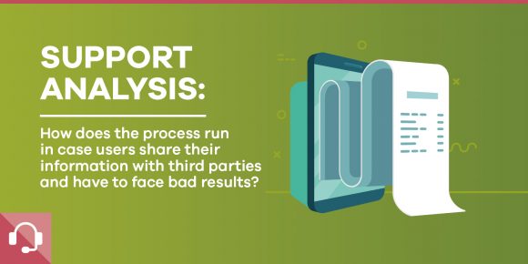 Support Analysis: User sharing personal information with third parties - ParibuLog