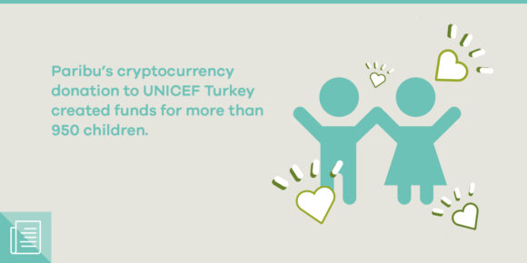 Funds delivered to approximately 1000 children through Paribu-led donation project for UNICEF Turkey - ParibuLog