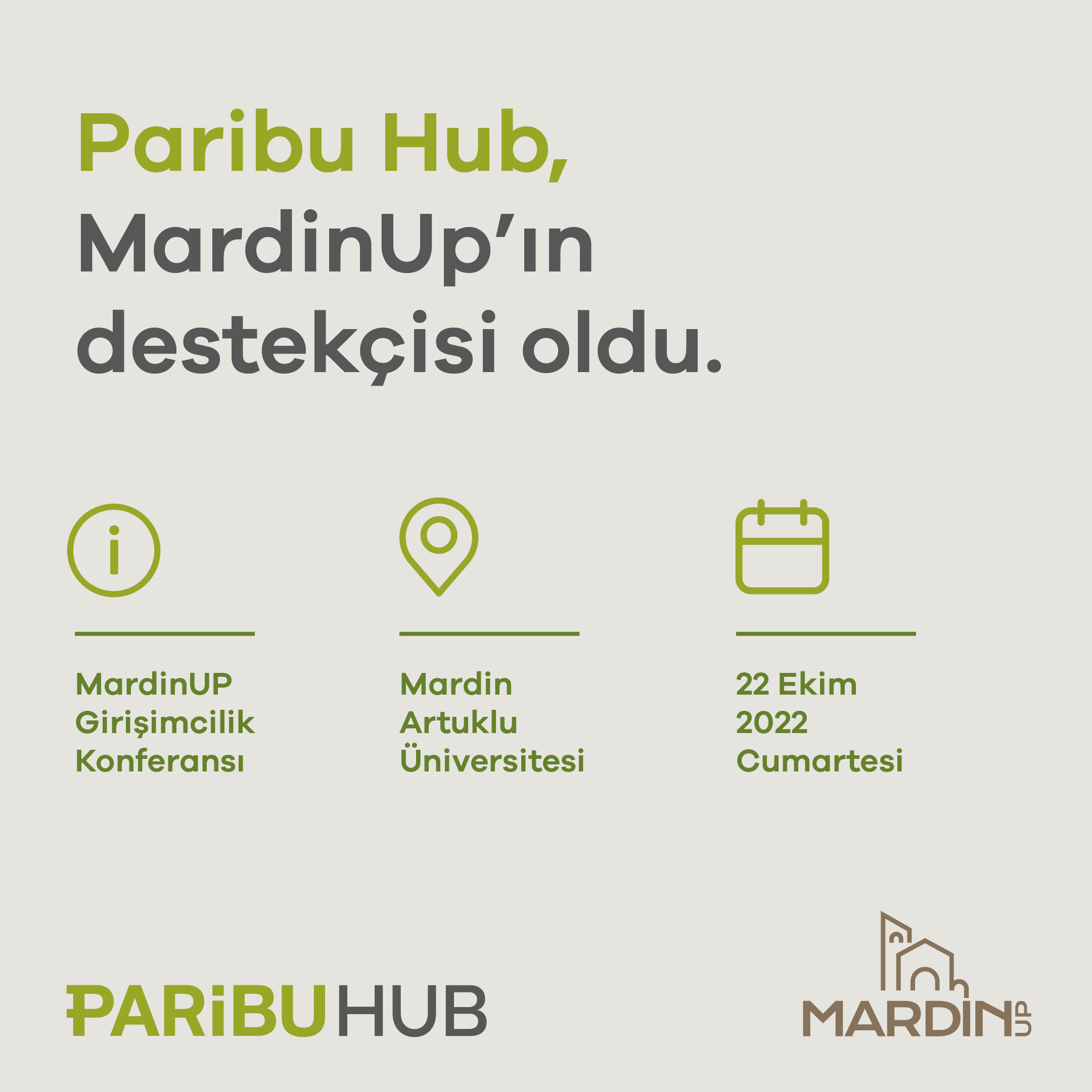 Paribu Hub MardinUP destekçileri arasında yer aldı